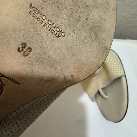 Zero + Maria Cornejo leather sandals sling back size 38 - Picture 7 of 8